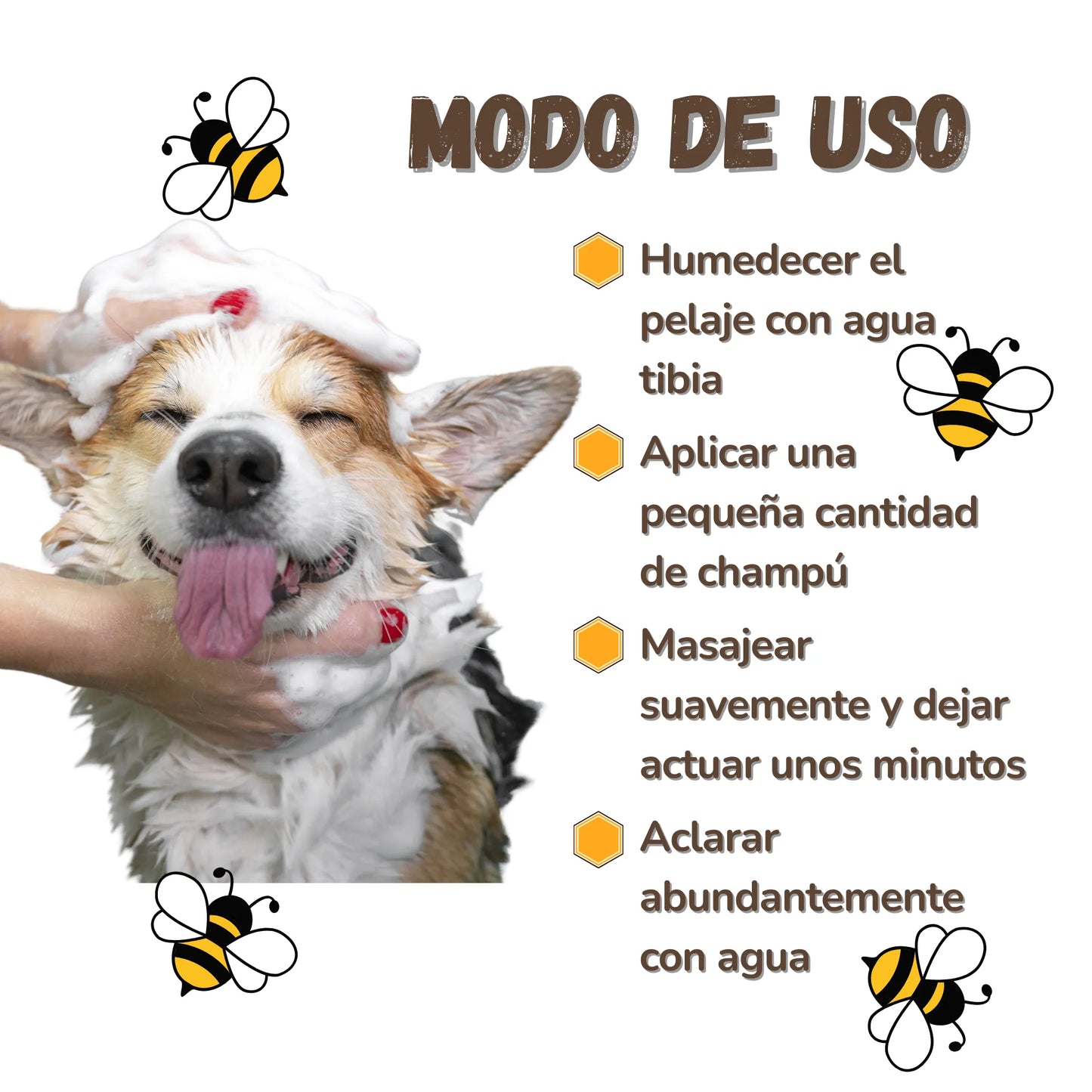 PET SAVE THE BEES – Champú natural solidario para perros y gatos