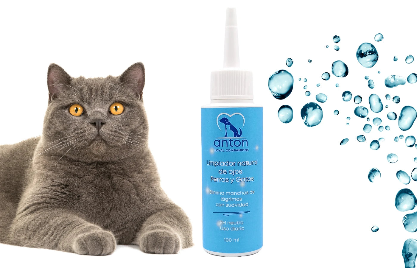 Hygiene naturale Limpiador de ojos perro y gato Anton Loyal Companions