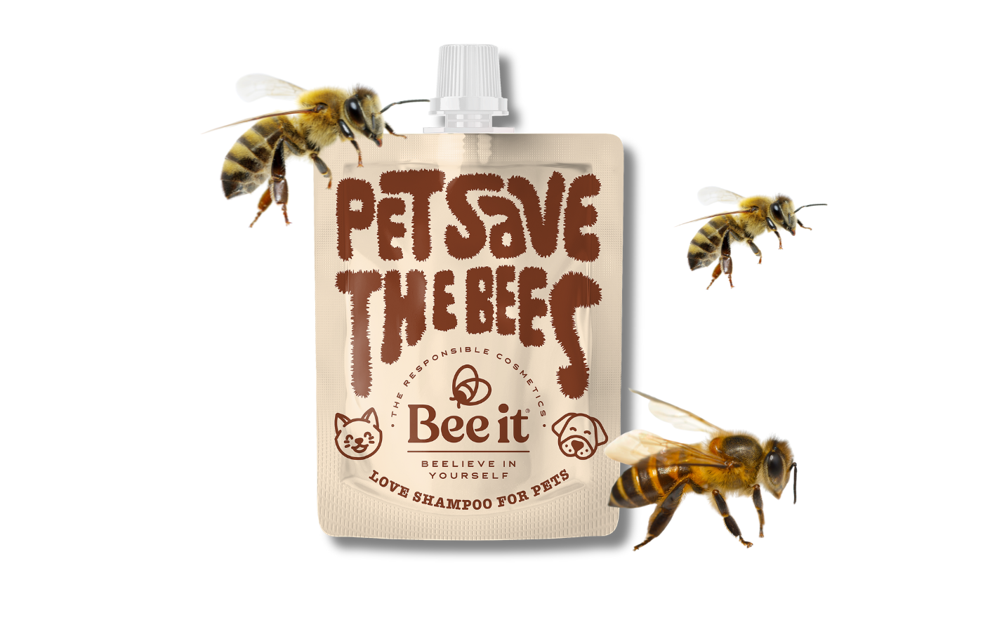 Hygiene naturale Champu Pet save the bees perro y gato Anton Loyal Companions