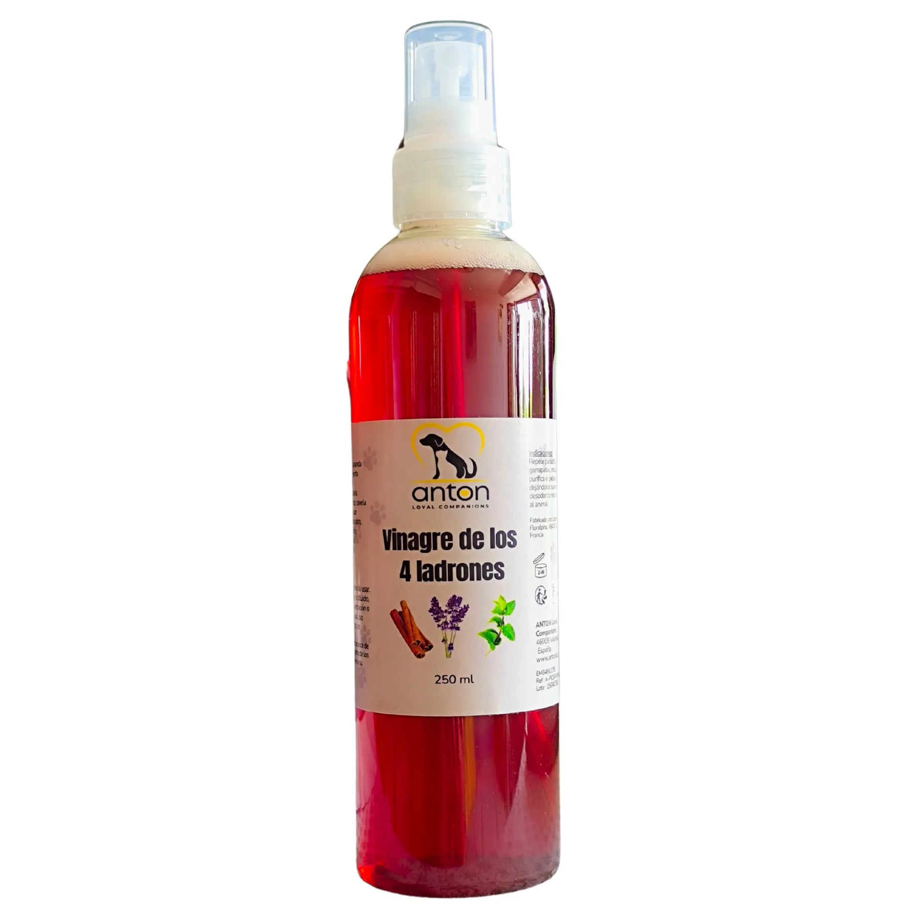 vinagre de los 4 ladrones para perros y gatos solución natural
