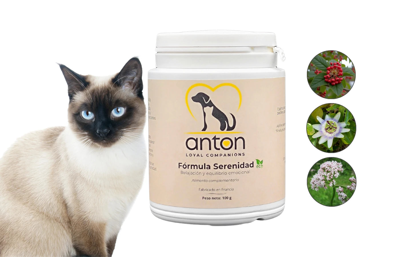 Suplemento natural perros y gatos Serenidad Anton Loyal Companions