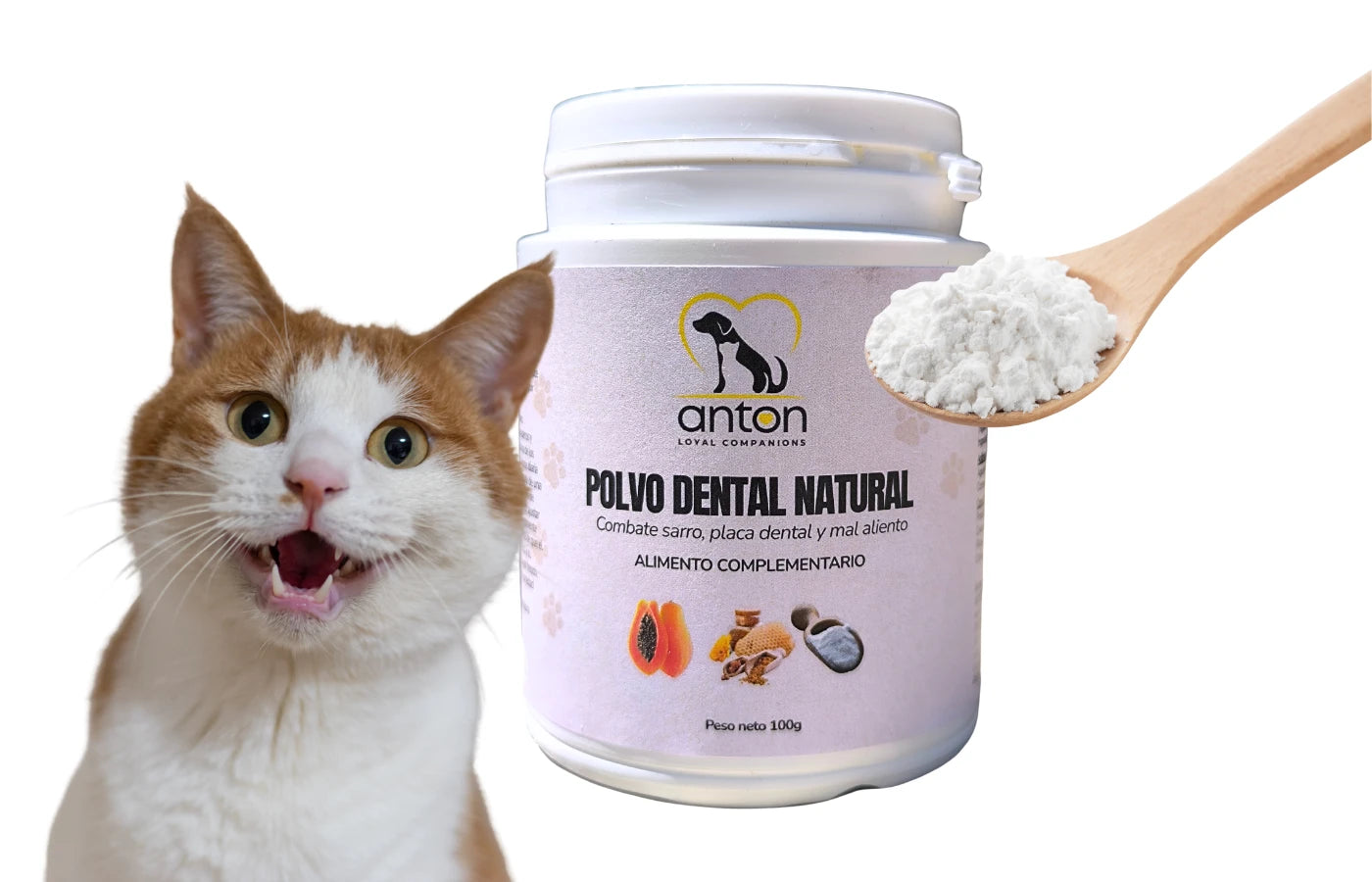 Hygiene naturale Polvo dental perro y gato Anton Loyal Companions