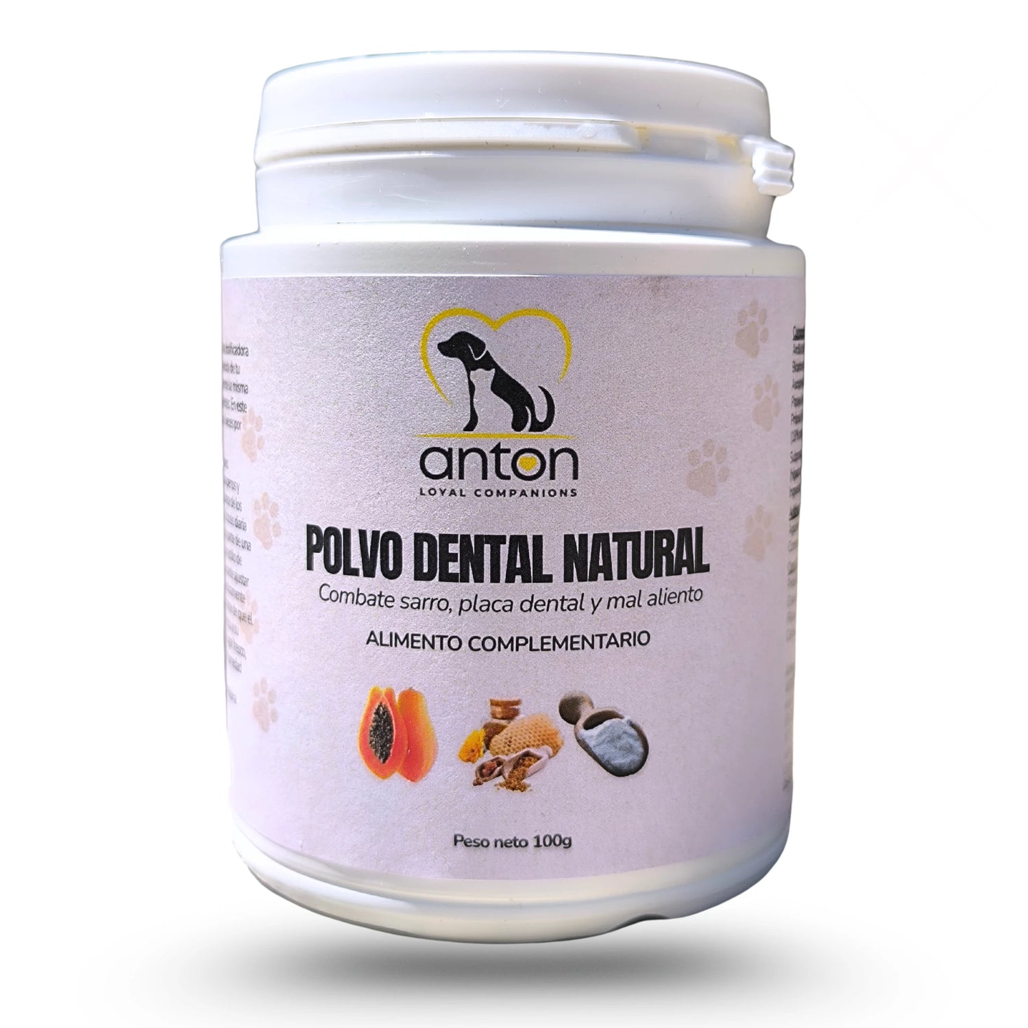 polvo dental natural para perros y gatos