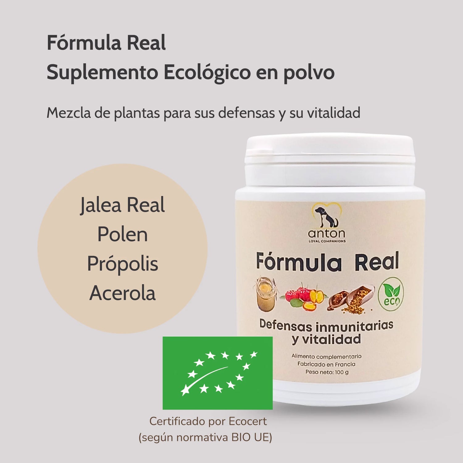 Lote natural para perros y gatos – Defensas y flora intestinal 2x100 g