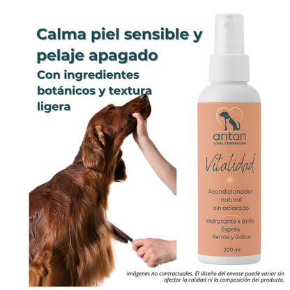 Acondicionador sin Aclarado para Perros y Gatos “Vitalidad”