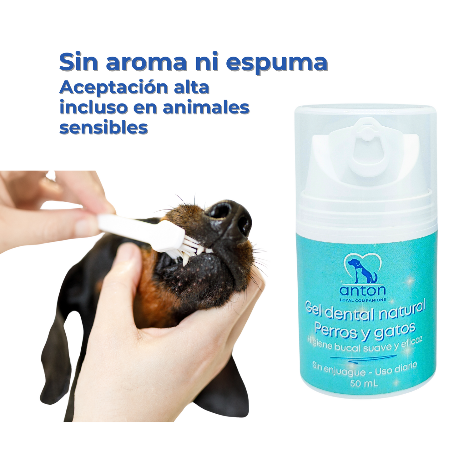 Gel Dental Natural para Perros y Gatos - 50 ml