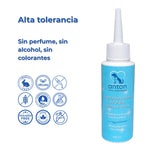 Botella ANTON con iconos cruelty free, vegan, sin parabenos y sin colorantes artificiales