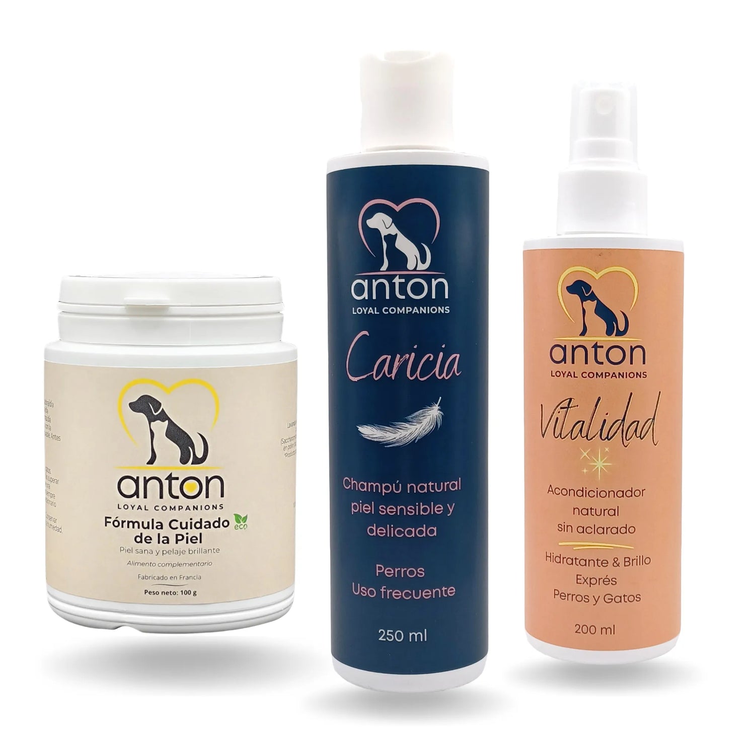 Lote Ritual Dermoprotector Natural – Cuidado Piel Sensible para Perros y Gatos_Anton Loyal Companions