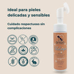 Espuma Patalimpia ANTON Loyal Companions ideal para piel delicada de perros y gatos, cuidado respetuoso dermatológicamente testado