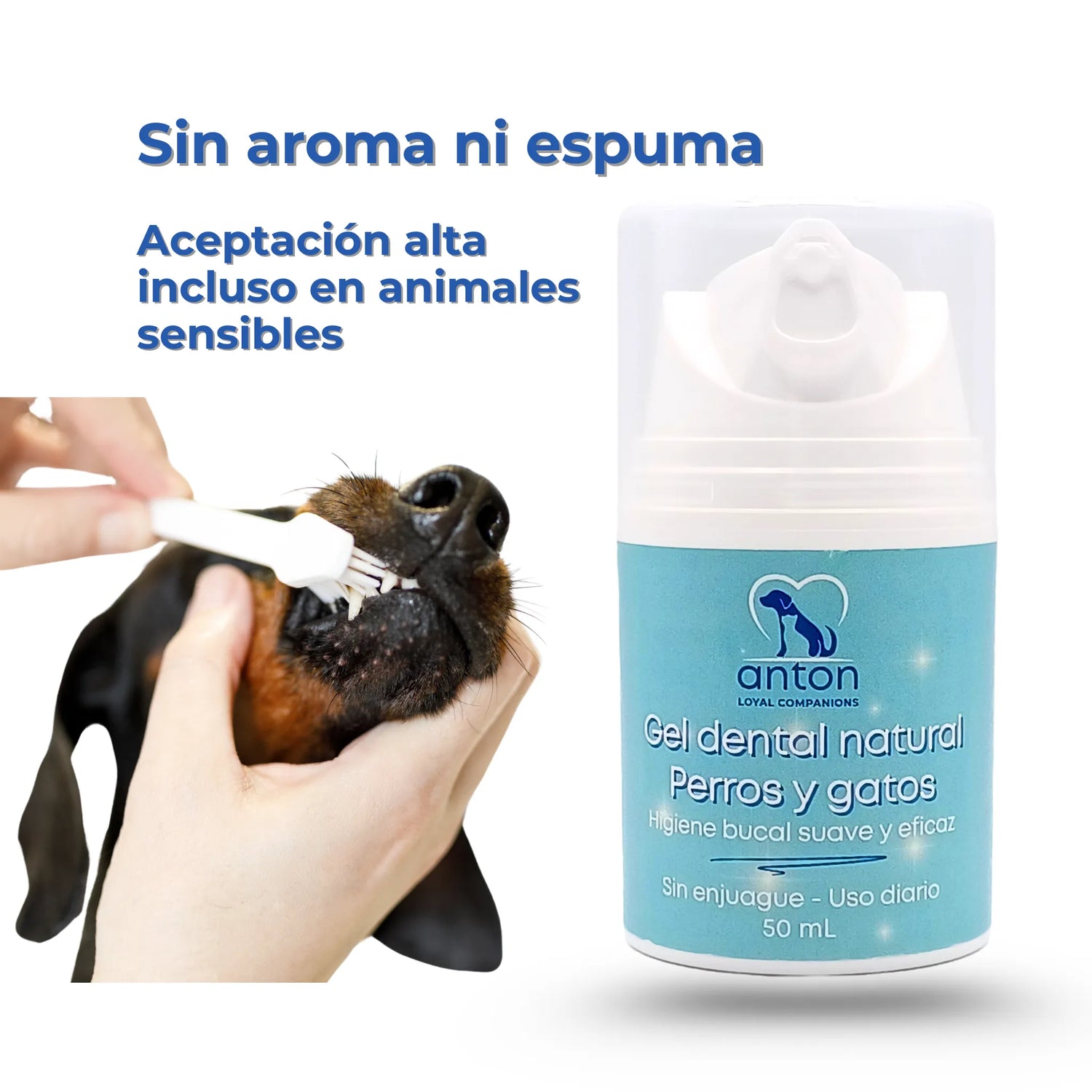 Gel Dental Natural para Perros y Gatos - 50 ml_Anton Loyal Companions