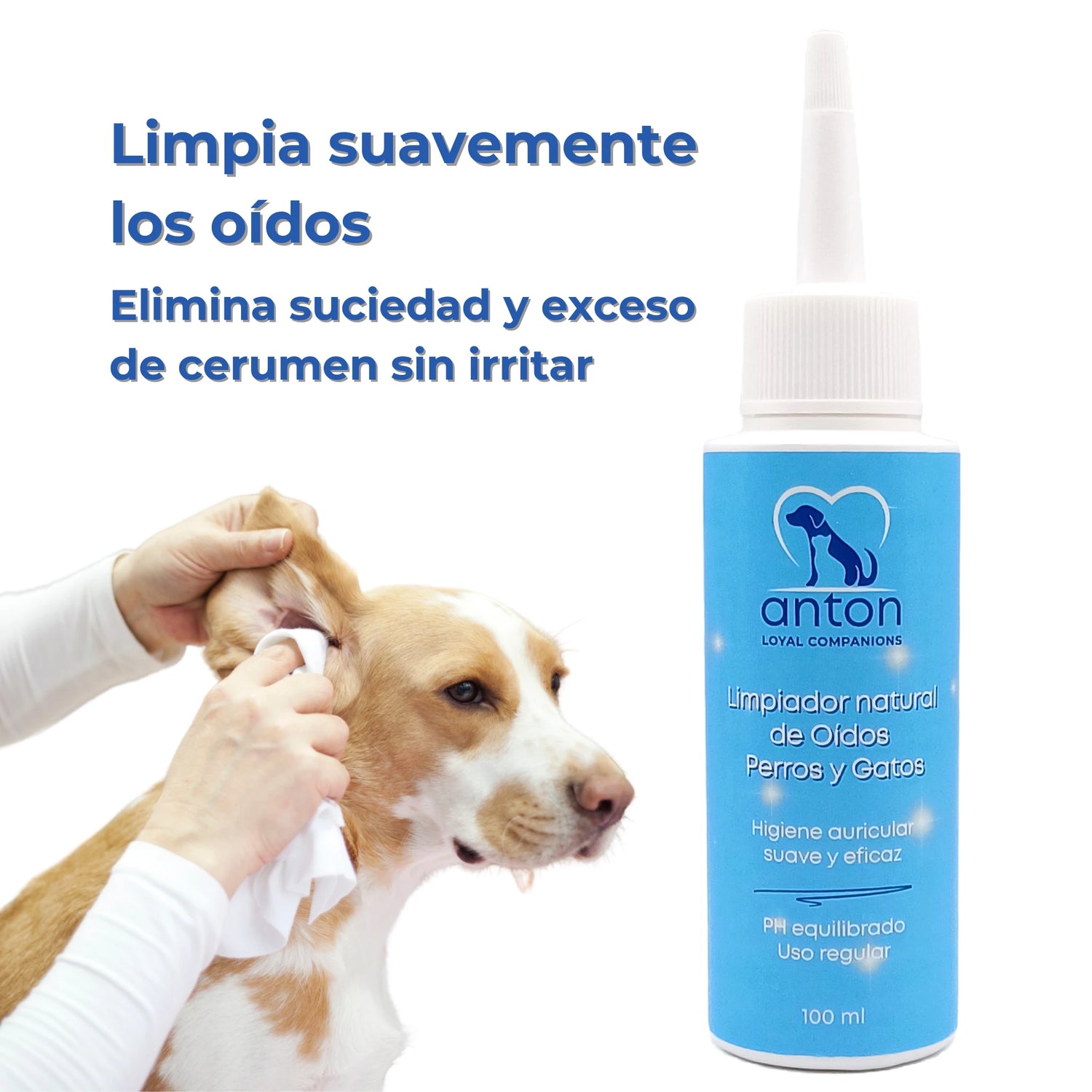 Limpiador de Oídos Natural para Perros y Gatos - 100ml_Anton Loyal Companions