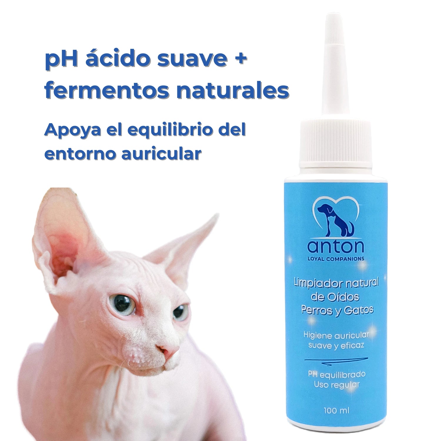 Limpiador de Oídos Natural para Perros y Gatos - 100ml_Anton Loyal Companions