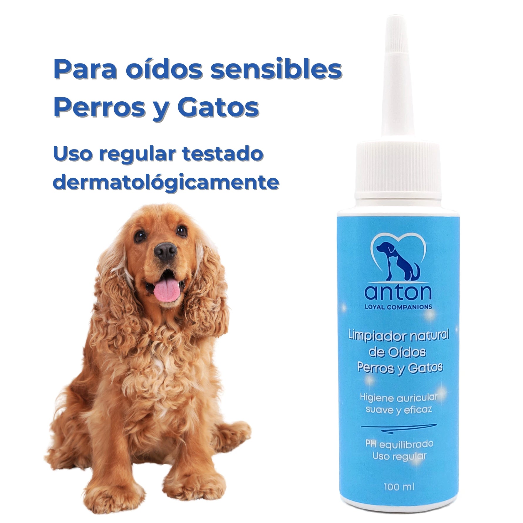 Limpiador de Oídos Natural para Perros y Gatos - 100ml_Anton Loyal Companions