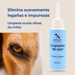 Limpiador de ojos Anton Loyal Companions para perros y gatos, elimina suavemente legañas e impurezas, limpieza ocular eficaz sin irritar.