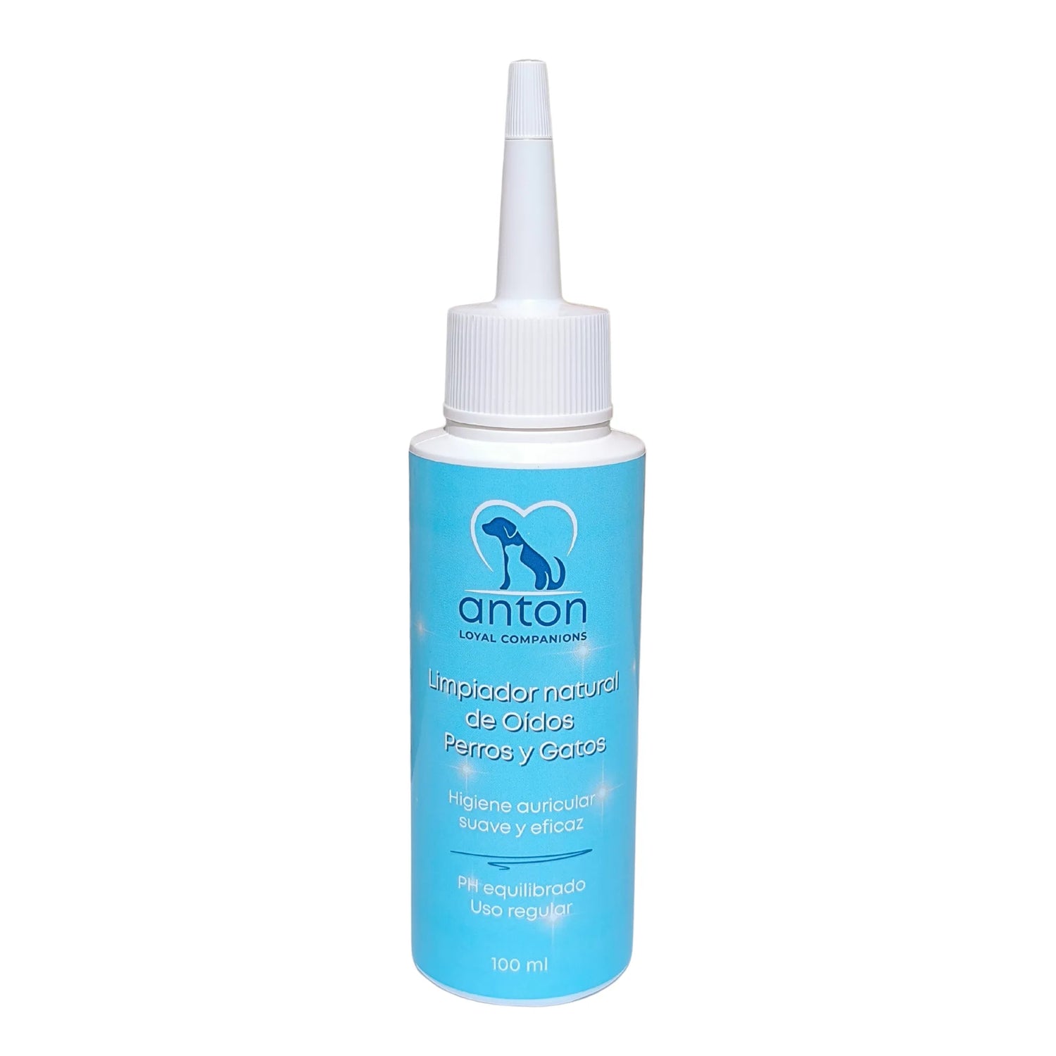 Botella de 100 ml del limpiador auricular ANTON para higiene suave y eficaz