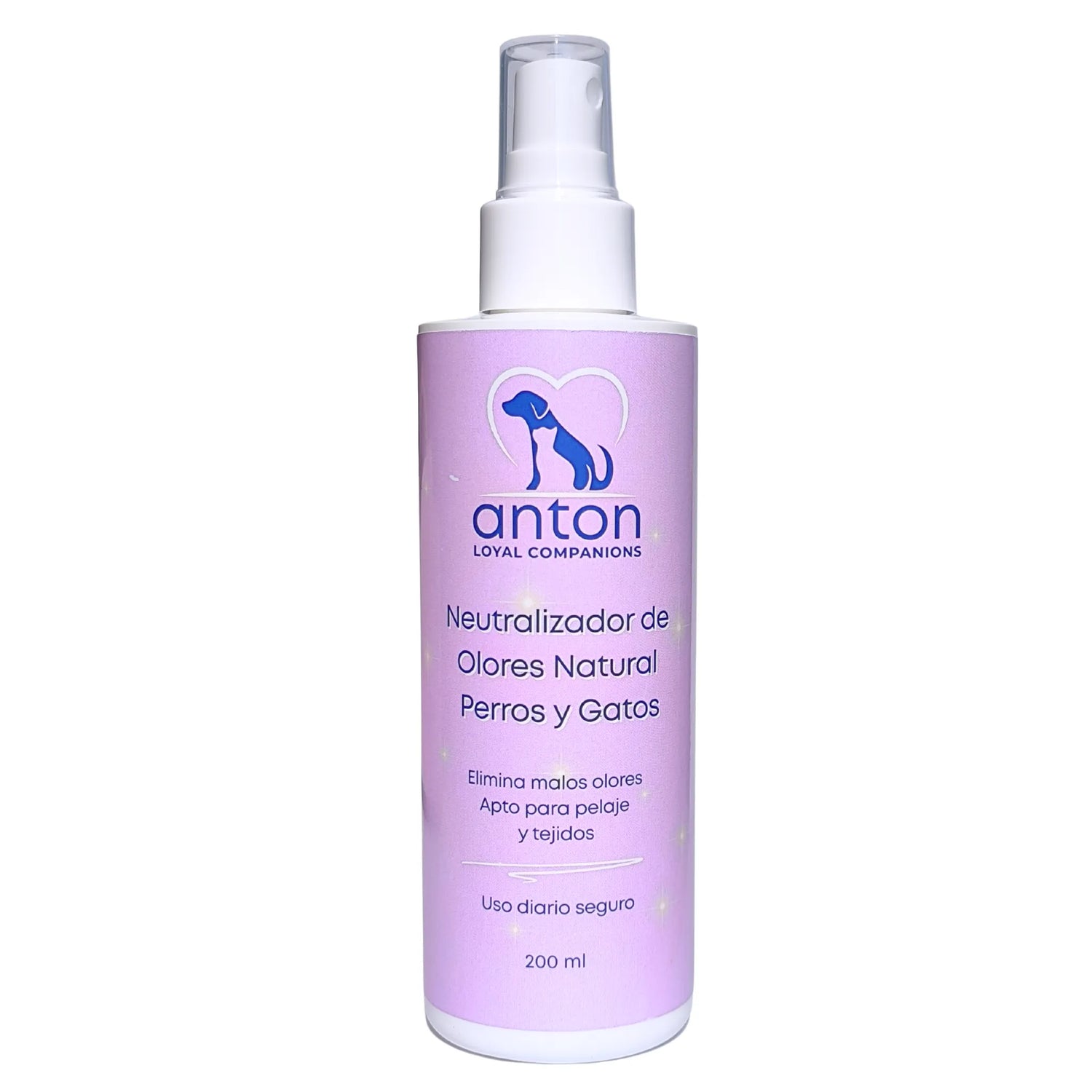 Spray de 200 ml del neutralizador de olores natural de ANTON para perros y gatos