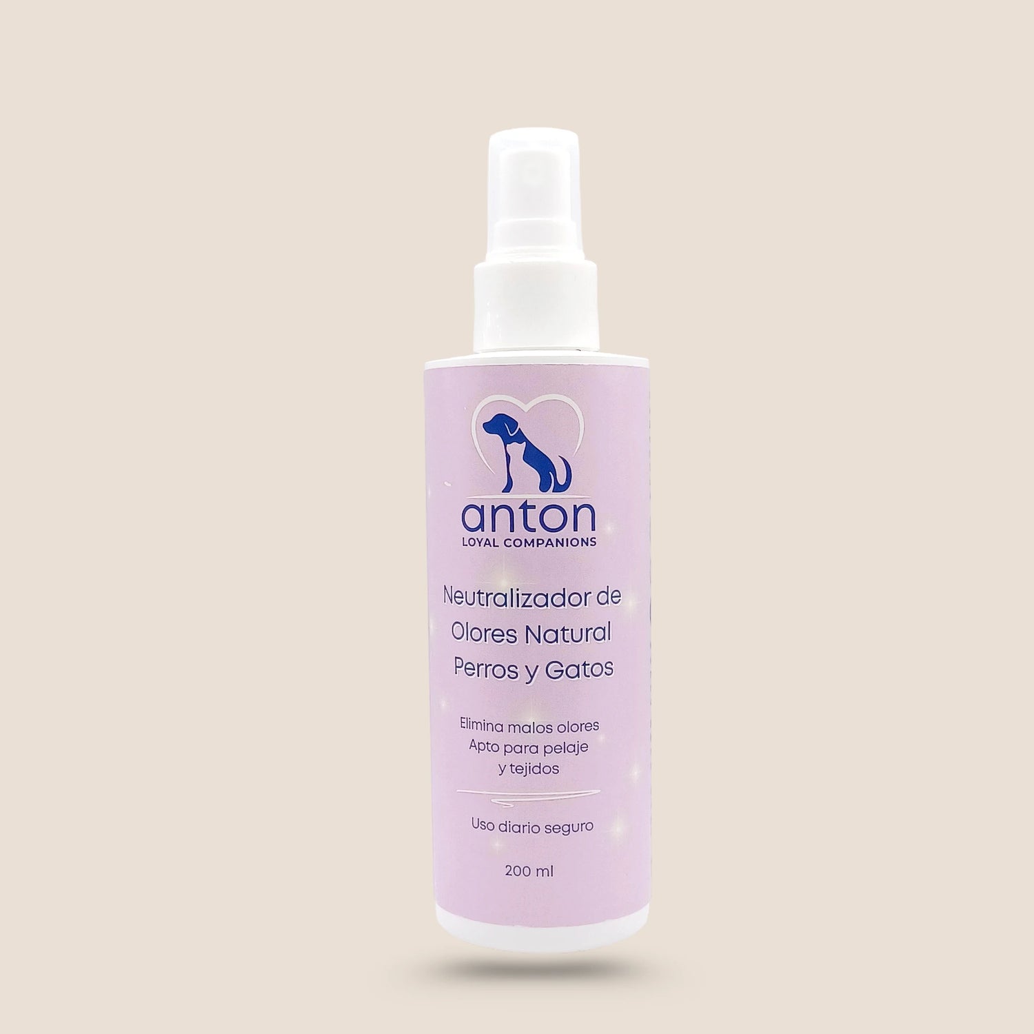 Envase spray neutralizador de olores natural ANTON Loyal Companions 200 ml  para piel, pelaje y tejidos