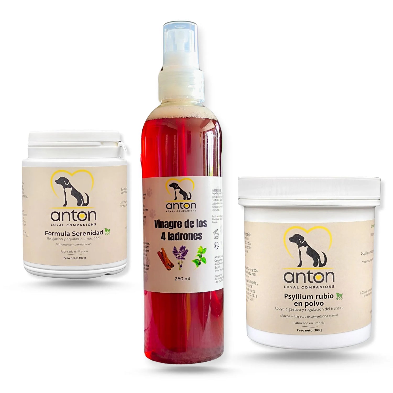 Pack Bienestar Verano – Serenidad, Digestión y Protección natural_Perros y gatos_Anton loyal Companions