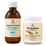Aceite de anchoa Omega 3 y propóleo en polvo para perros y gatos Anton Loyal Companions.