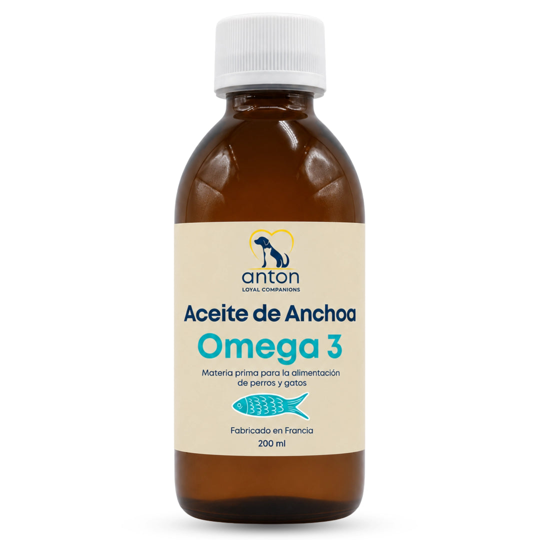 Aceite de Anchoa Omega 3 EPA DHA para perros y gatos – 200 ml