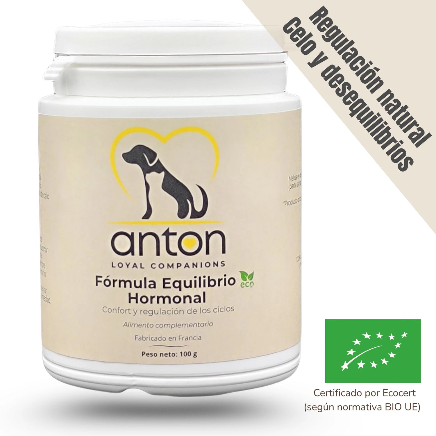 Fórmula ecológica Equilibrio Hormonal para perros y gatos – Regulación natural del ciclo y comportamiento calmado