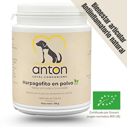 Fórmula ecológica de Harpagofito en polvo para perros y gatos – Bienestar articular y movilidad