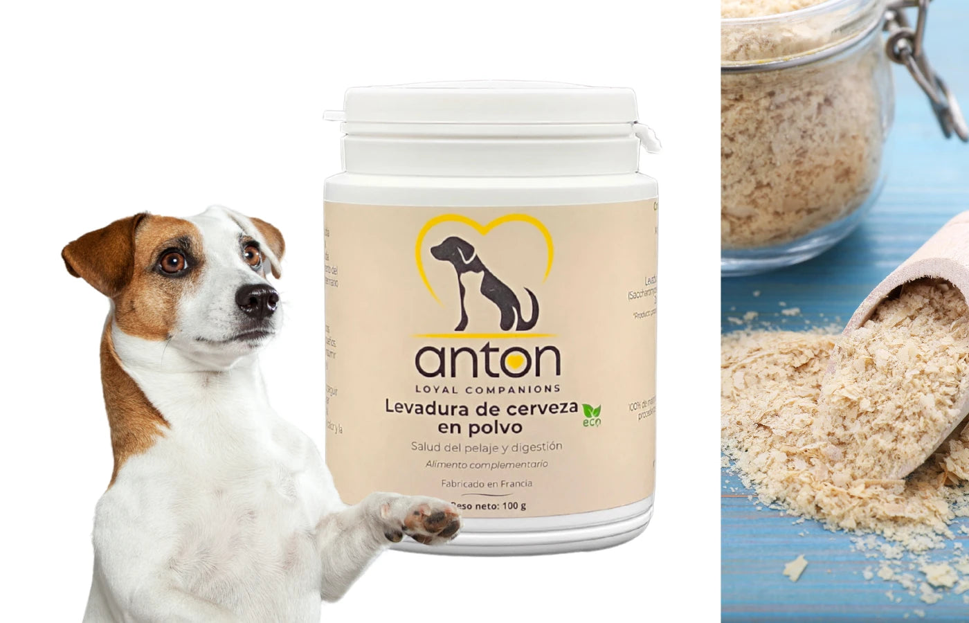 Suplemento natural perro y gato  Levadura Cerveza Anton Loyal Companions
