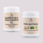 Cuidado completo de digestión y salud de la piel y el pelaje para perros y gatos ANTON Loyal Companions con equilibrio de la flora intestinal mediante probióticos, prebióticos y postbióticos y fórmula Brillo del Pelaje ECO para nutrir la piel y mejorar el brillo y la vitalidad del pelaje, fabricado en Francia.