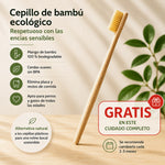 Cepillo de bambú ecológico para perros y gatos con cerdas suaves sin BPA, diseñado para una higiene dental natural y respetuosa con las encías sensibles