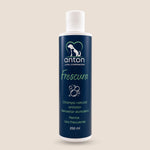 Champú natural antiolor Frescura ANTON Loyal Companions para perros en formato de 250 ml. Fórmula para el uso frecuente que ayuda a mantener el pelaje limpio y fresco.
