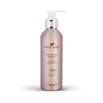 Champú natural para perros Frenky Lewis Sandalwood, Jasmine & Vanilla de 200 ml, en frasco rosa con dosificador.