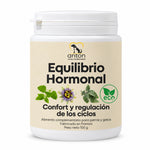 Envase de Equilibrio Hormonal ECO ANTON de 100 g para perros y gatos, complemento alimentario fabricado en Francia para apoyar el confort hormonal y la regulación de los ciclos.