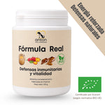 Fórmula Real BIO para perros y gatos, complemento alimentario para apoyar las defensas inmunitarias y la vitalidad, certificado por Ecocert.