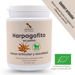 Bote de Harpagofito ECO para perros y gatos ANTON Loyal Companions. Suplemento natural para el confort articular, la movilidad y la rigidez articular con certificación ecológica Ecocert.