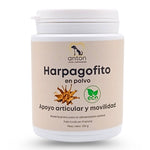 Bote de Harpagofito ECO para perros y gatos ANTON Loyal Companions. Suplemento natural para el confort articular, la movilidad y la rigidez articular con certificación ecológica.
