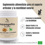 Suplemento natural Harpagofito ECO para perros y gatos con apoyo a la movilidad, flexibilidad y confort articular – certificado BIO UE ANTON LC