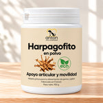 Harpagofito ECO en polvo ANTON Loyal Companions para perros y gatos, apoyo articular y movilidad. Bote de 100 g, fabricado en Francia.