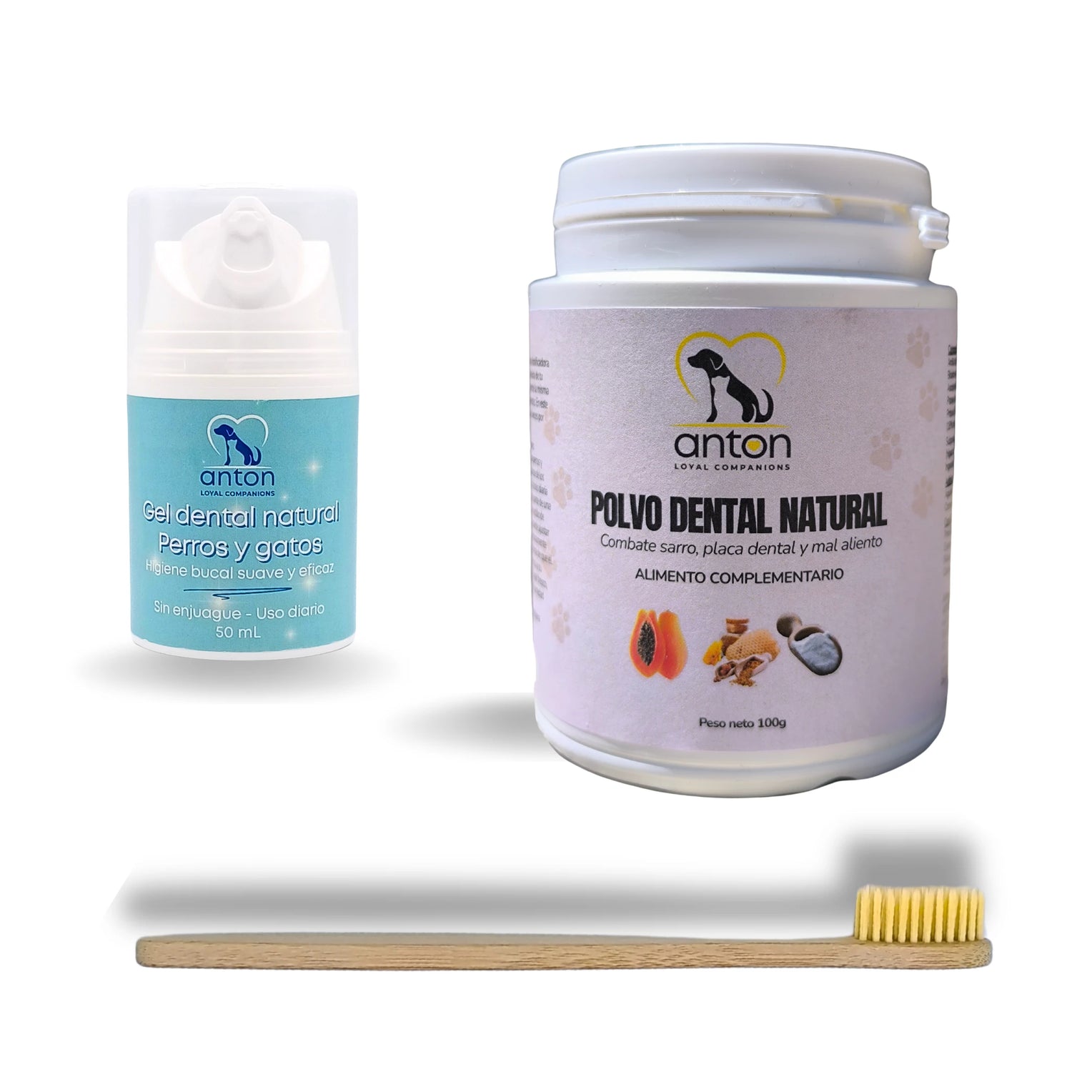 Lote Cuidado Bucal Natural – Higiene Oral Suave para Perros y Gatos_Anton Loyal Companions