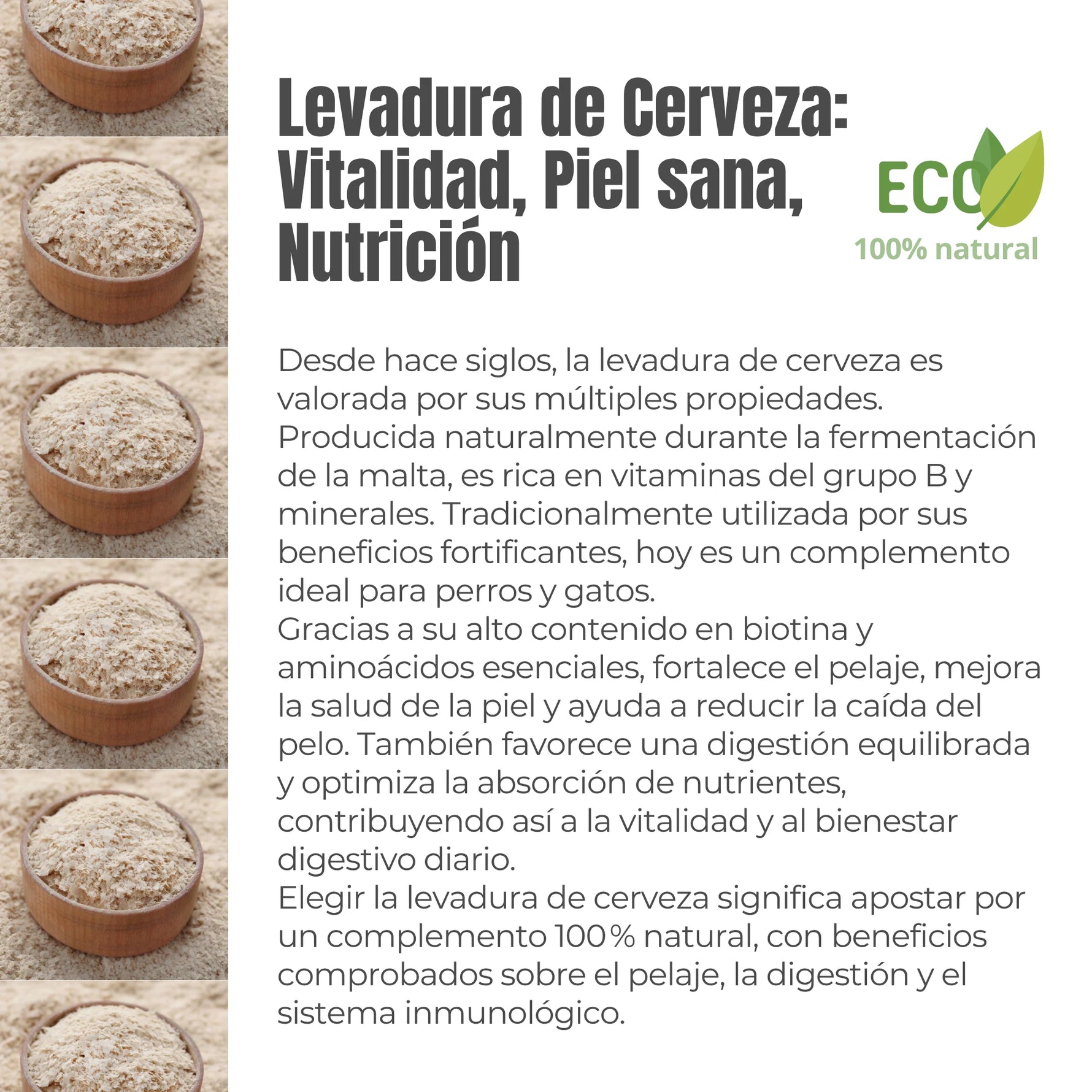 Levadura de cerveza natural ANTON Loyal Companions para perros y gatos – Vitalidad, piel sana y nutrición. Complemento ecológico rico en biotina y aminoácidos, mejora pelaje, digestión y defensas.