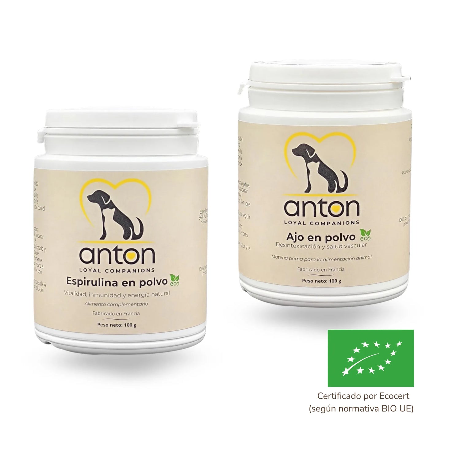 Lote suplementos naturales defensas digestion perros gatos_Anton loyal Companions