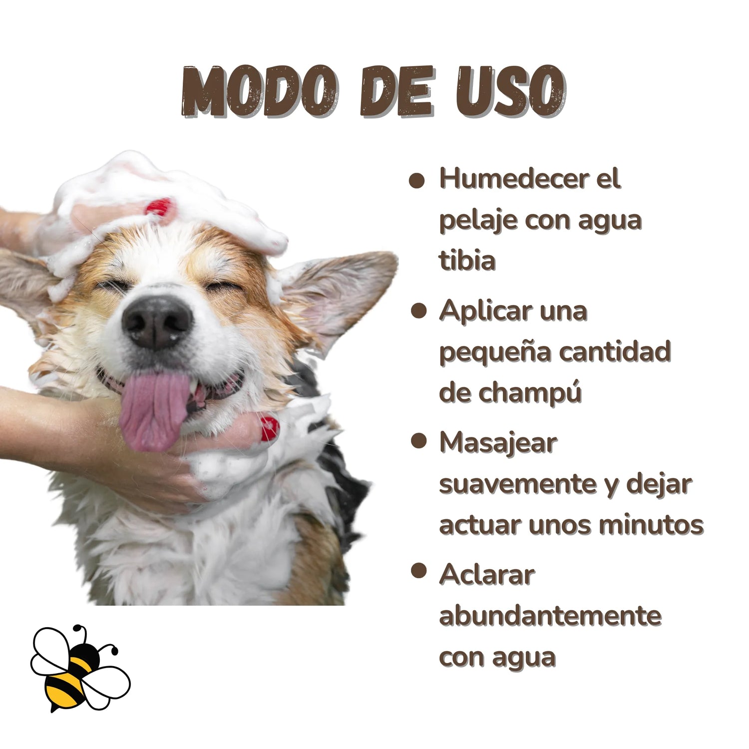 Champú natural solidario para perros y gatos – Pet Save the Bees 250 ml