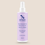 Neutralizador de olores natural ANTON para perros y gatos de 200 ml. Spray para eliminar malos olores en el pelaje y los tejidos con uso diario.