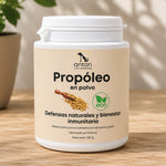 Suplemento natural Propóleo en polvo ECO para perros y gatos con apoyo al sistema inmunitario y defensas naturales – producto certificado BIO UE ANTON LC