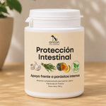 Protección Intestinal ANTON para perros y gatos con ajo, tomillo, semilla de calabaza y zanahoria ecológicos.