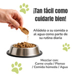 Psyllium rubio ECO para perros y gatos fácil de administrar mezclado con pienso, comida húmeda, carne cruda o agua como parte de la alimentación diaria – ANTON LC