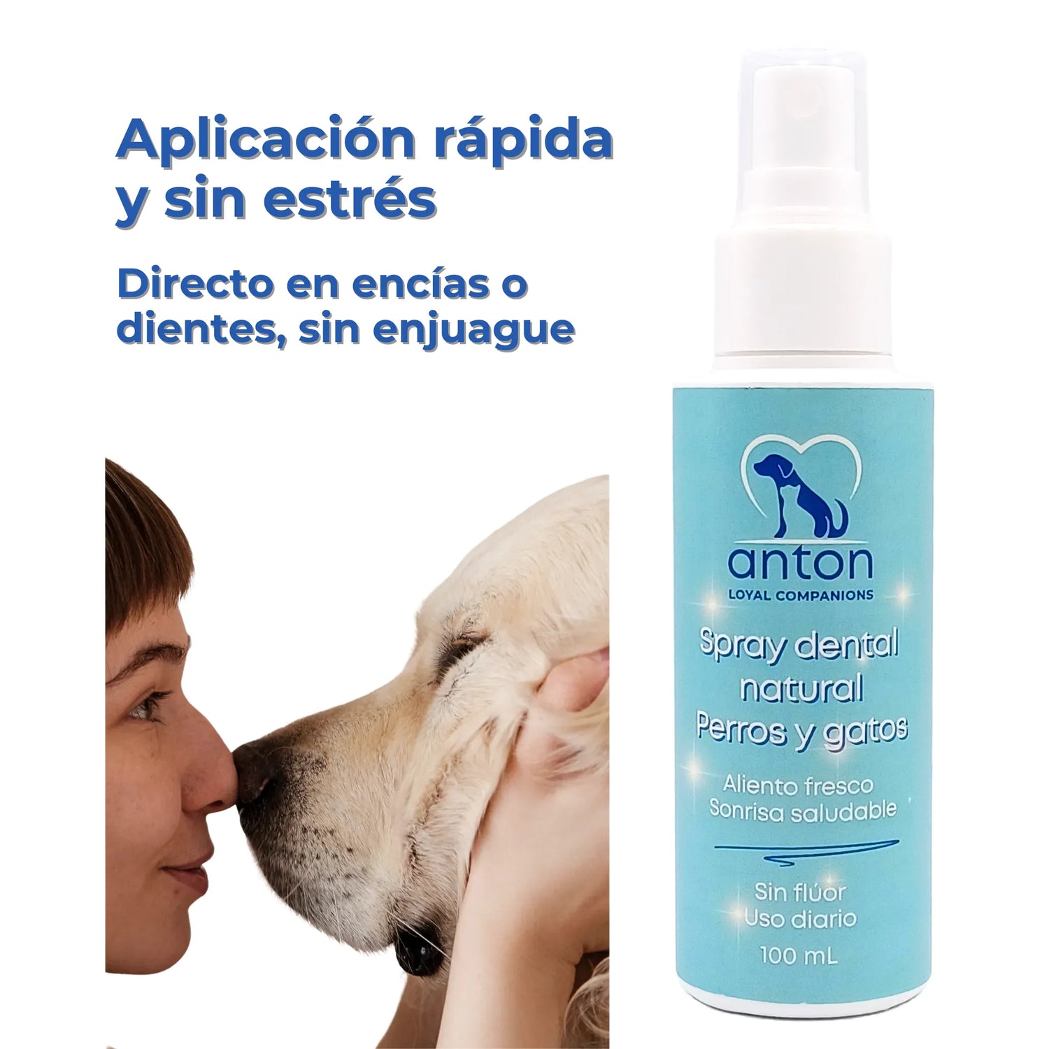 Spray Dental Natural para Perros y Gatos - 100 ml_Anton Loyal Companions