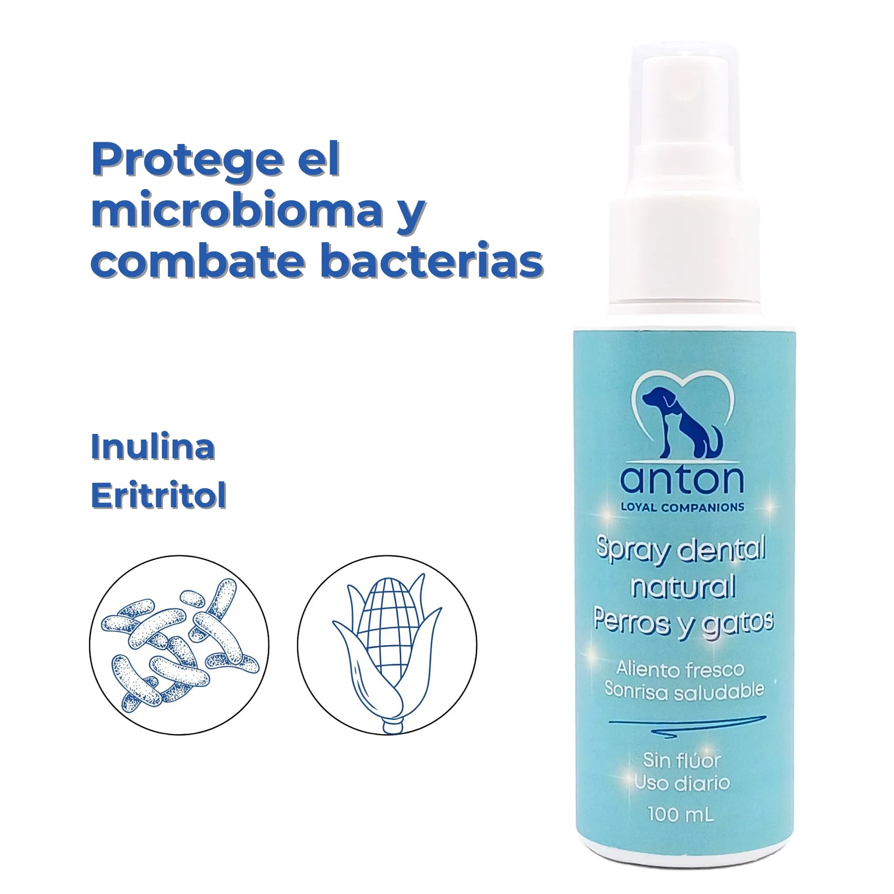 Spray Dental Natural para Perros y Gatos - 100 ml_Anton Loyal Companions