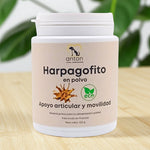 Harpagofito ECO en polvo para perros y gatos. Suplemento natural que apoya la movilidad y el bienestar articular. Fabricado en Francia por ANTON Loyal Companions.