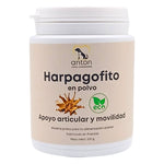 Imagen neutra del suplemento natural para perros y gatos – harpagofito ecológico con acción antiinflamatoria y apoyo articular, fondo blanco.