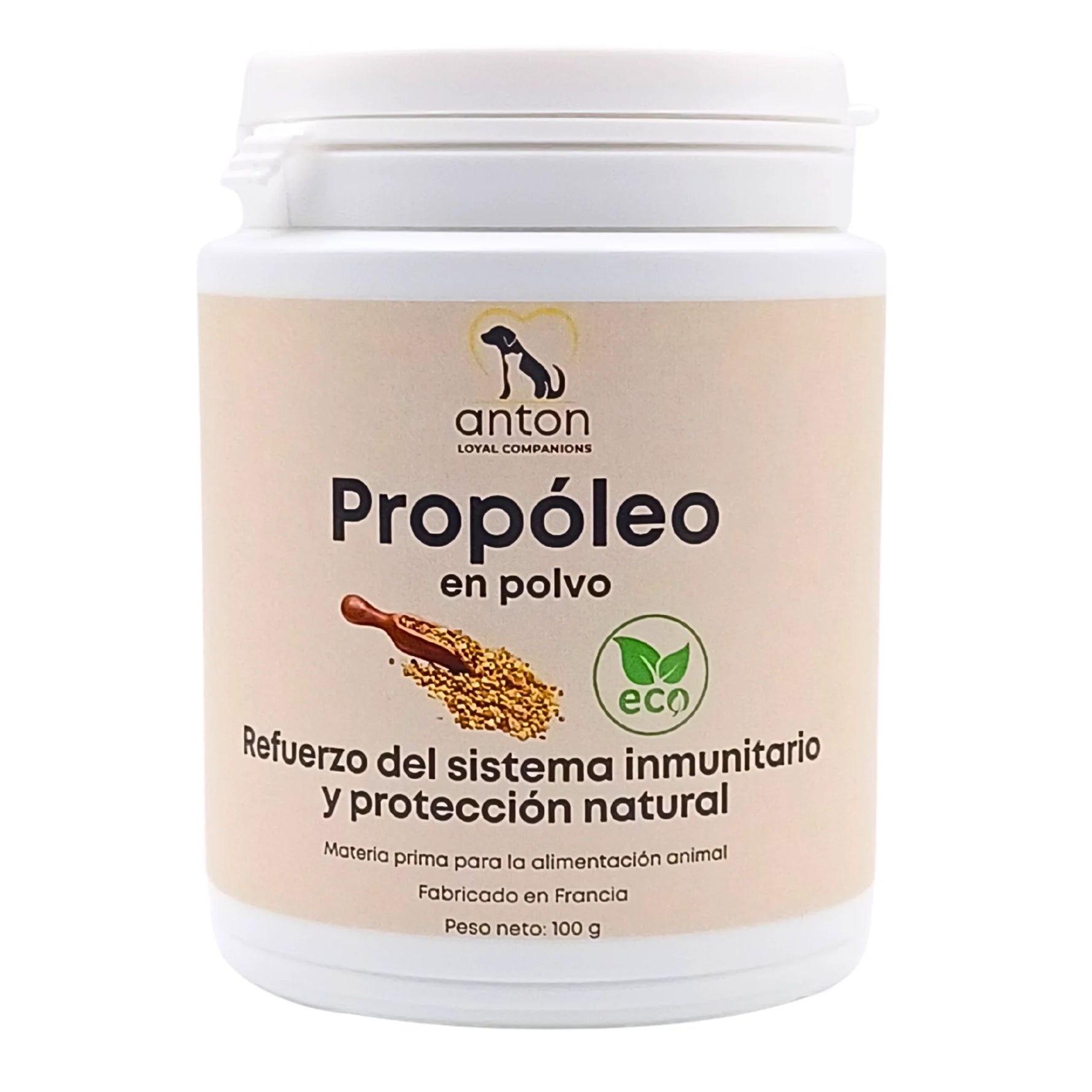 Suplemento natural ecológico para perros y gatos – propóleo BIO certificado para fortalecer las defensas y proteger de forma natural.